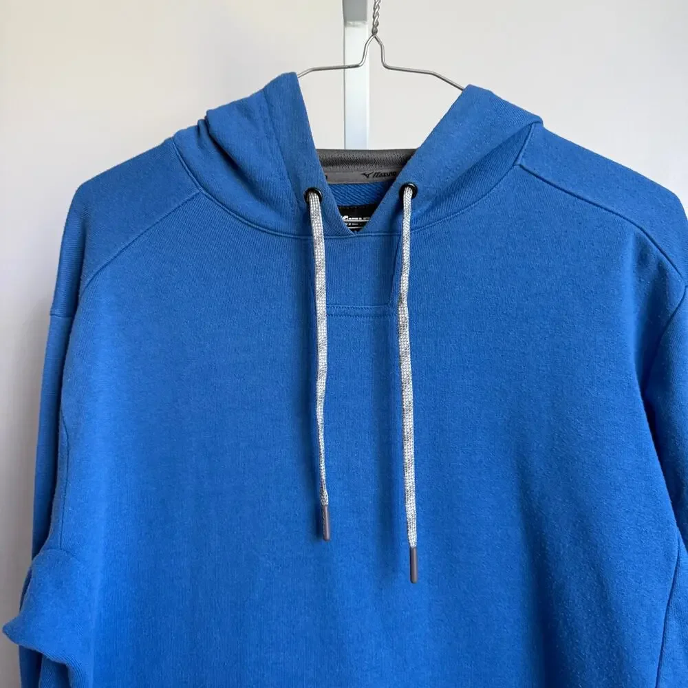 Mizuno sz‎ S Blue Performance Hoodie Pullover Lightweight Activewear